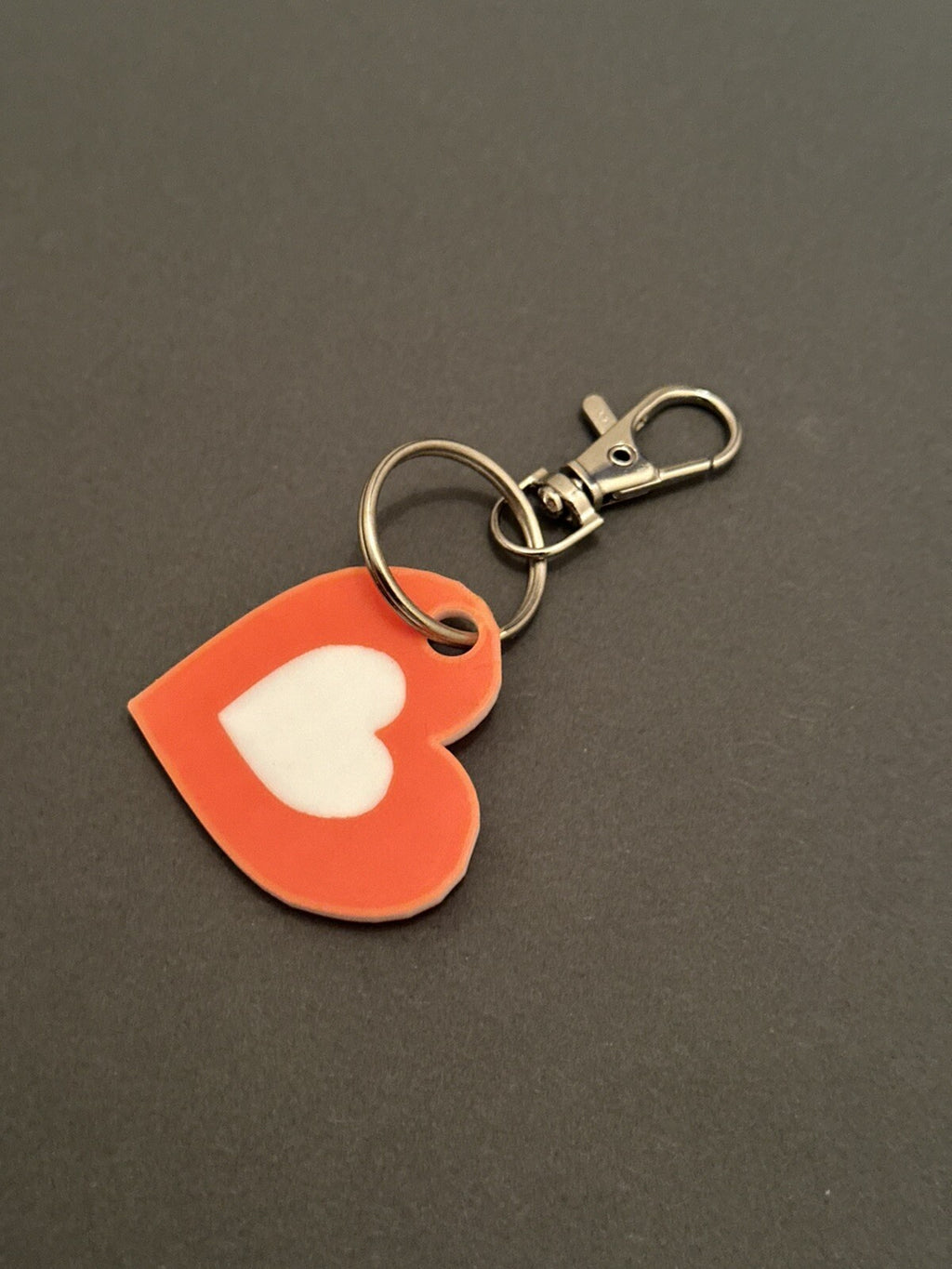 Love Heart Keychain- 3D Printed