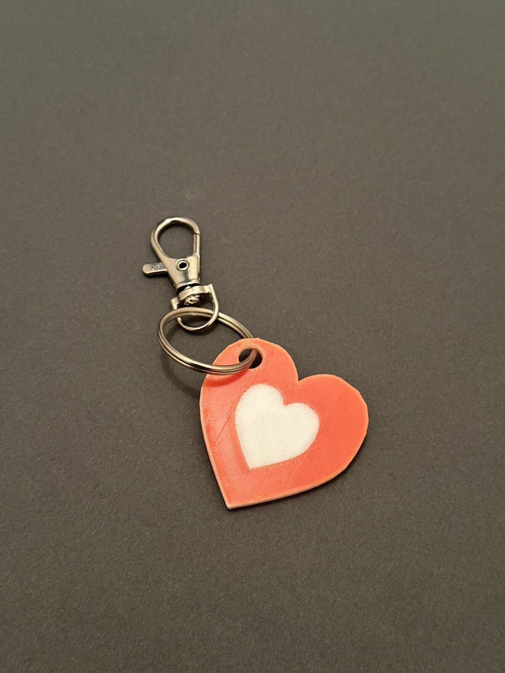 Love Heart Keychain- 3D Printed