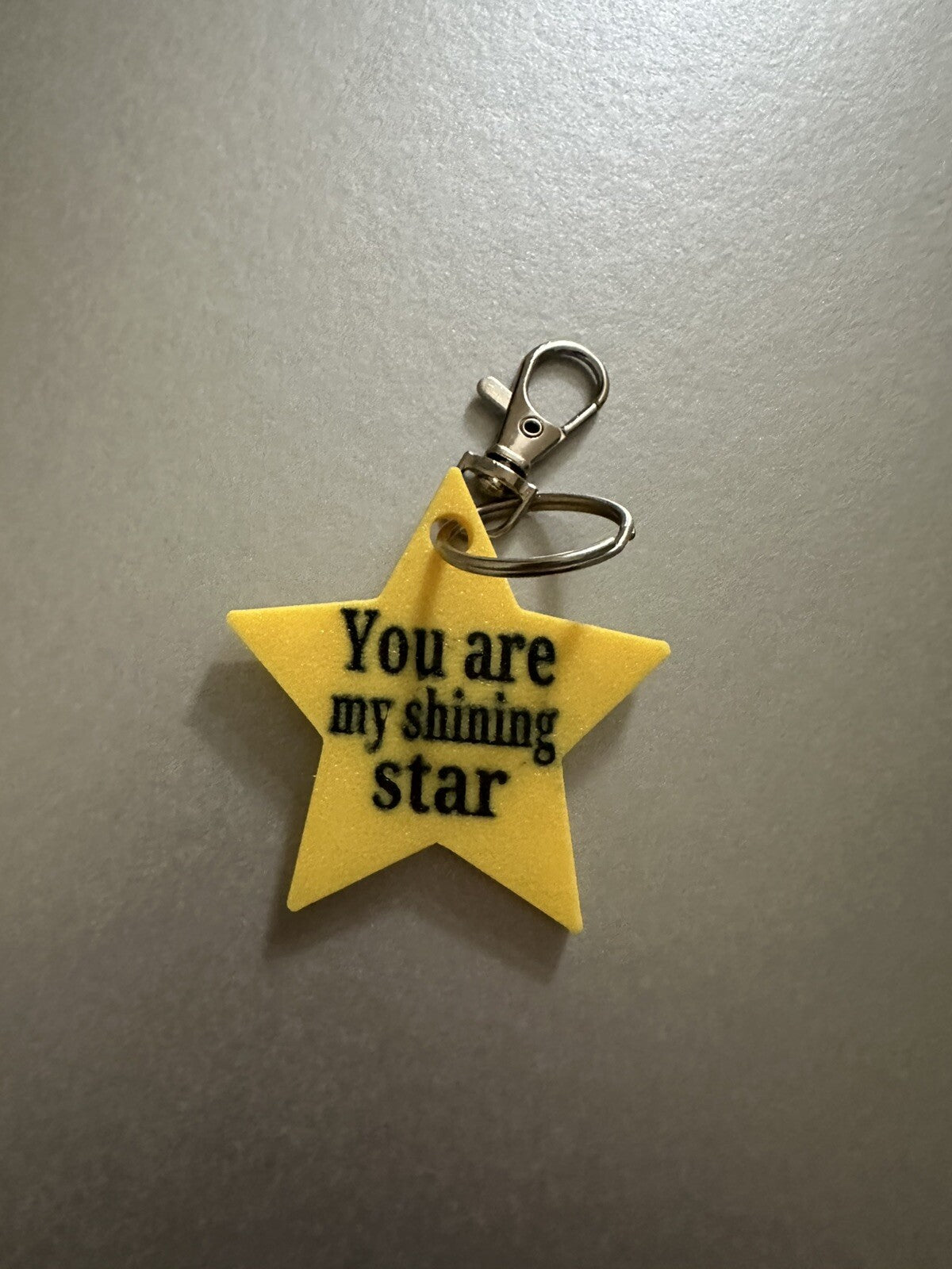 3D Printed Keychain- You are my shining star