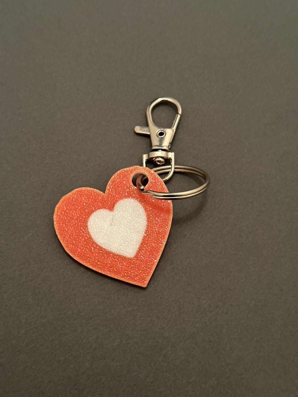Love Heart Keychain- 3D Printed