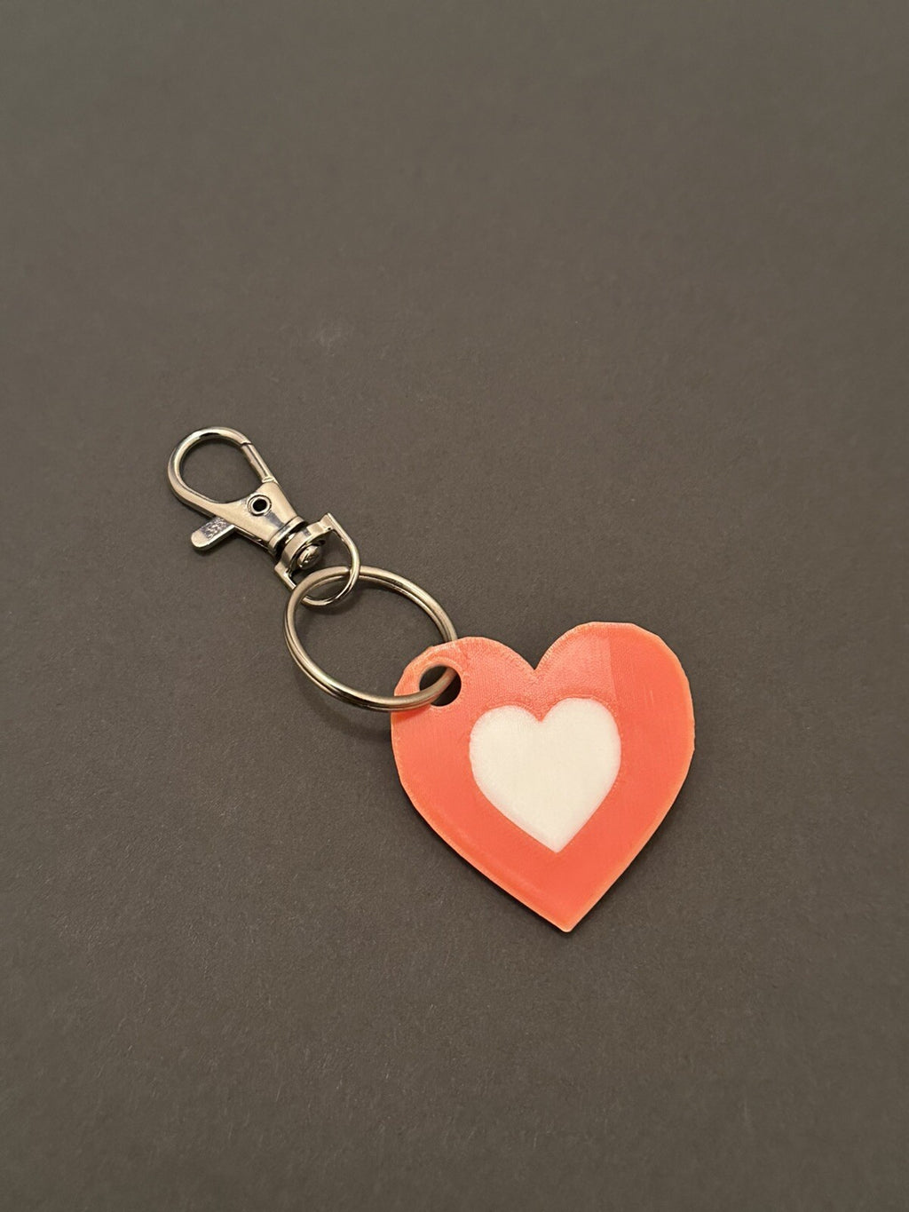 Love Heart Keychain- 3D Printed