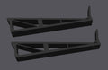 BLACK Denon MC7000 Stands (pair) With Anti-slip Grips